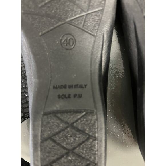 Flexus by Spring Step Black Leather Three buckle Wedge Slingback Sandal 9.5 / 40 - Picture 8 of 8